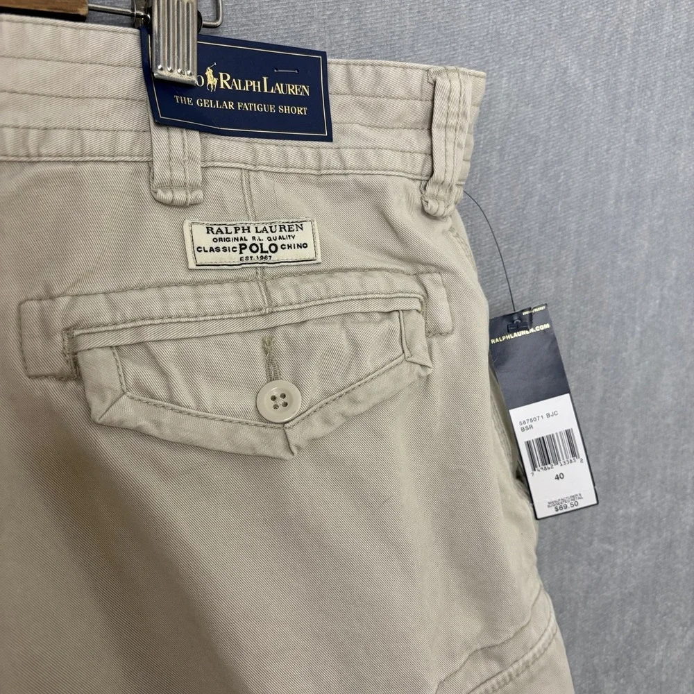POLO Ralph Lauren CARGO SHORTS Men 40 x 10 Utility Gellar Fatigue Tactical NEW